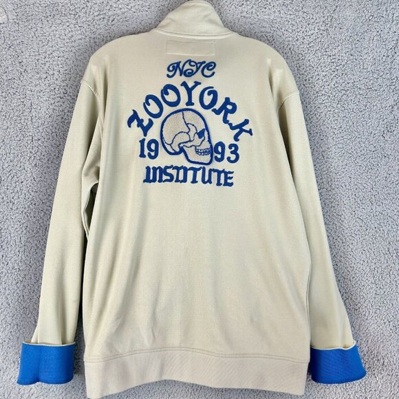 Vintage Y2K Zoo York Jacket Skull Jesse Pinkman Embroidered Full Zip Grunge XXL - Picture 1 of 5